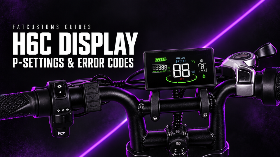 H6C Fatbike Display: P-Settings & Error Codes Explained