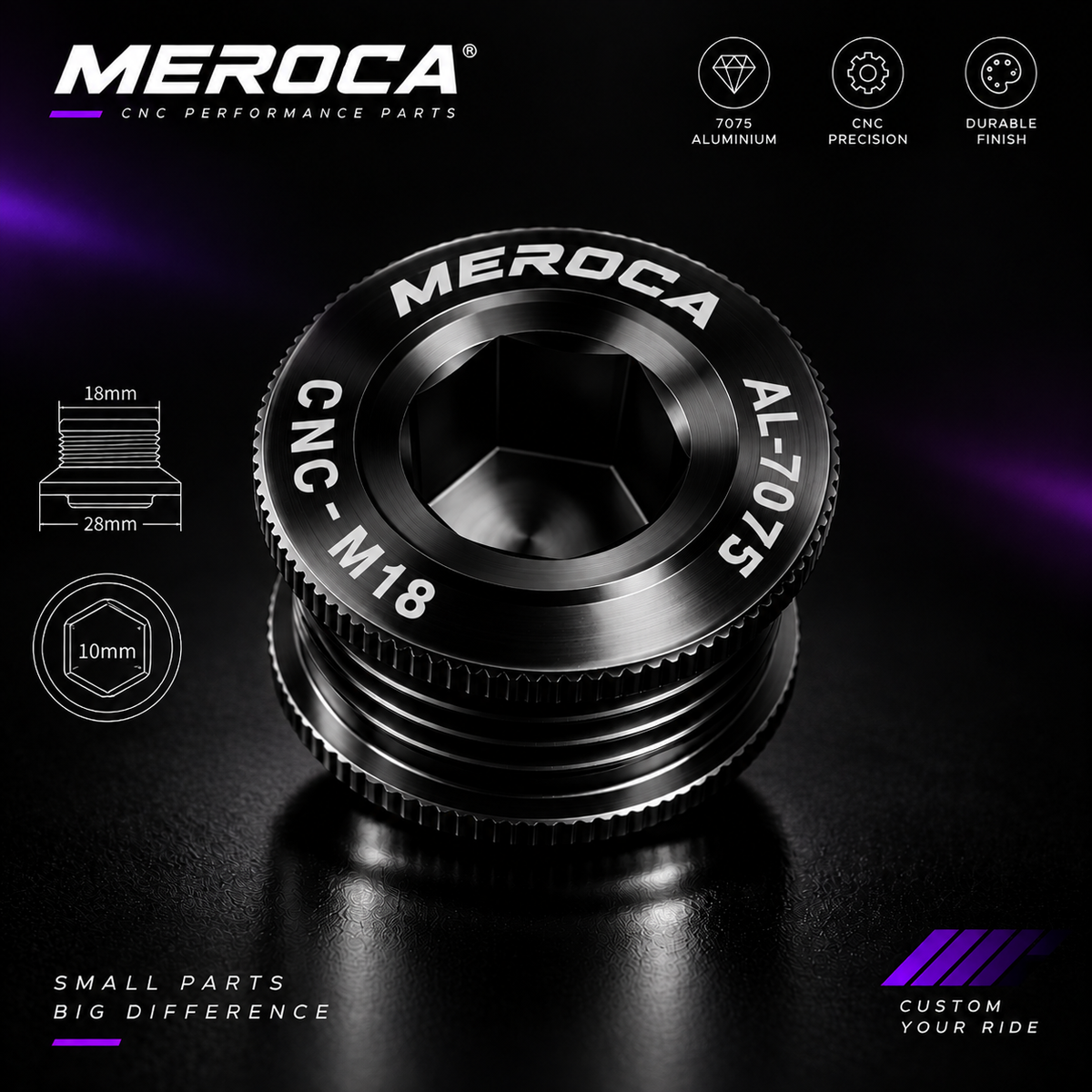 MEROCA Bicycle Crank Cap (Dropship)