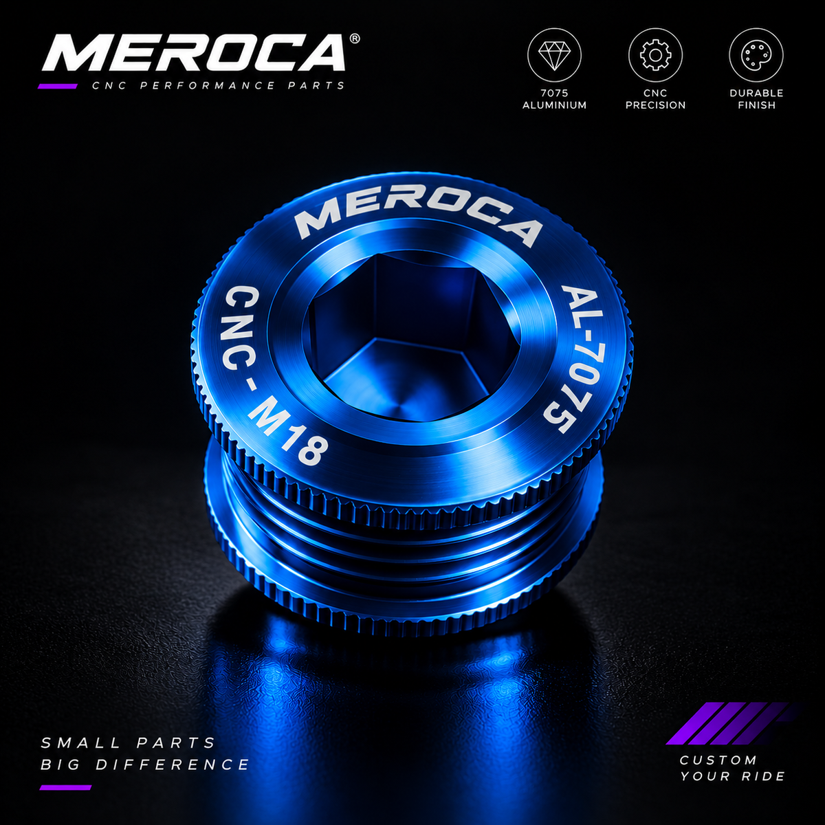 MEROCA Bicycle Crank Cap (Dropship)