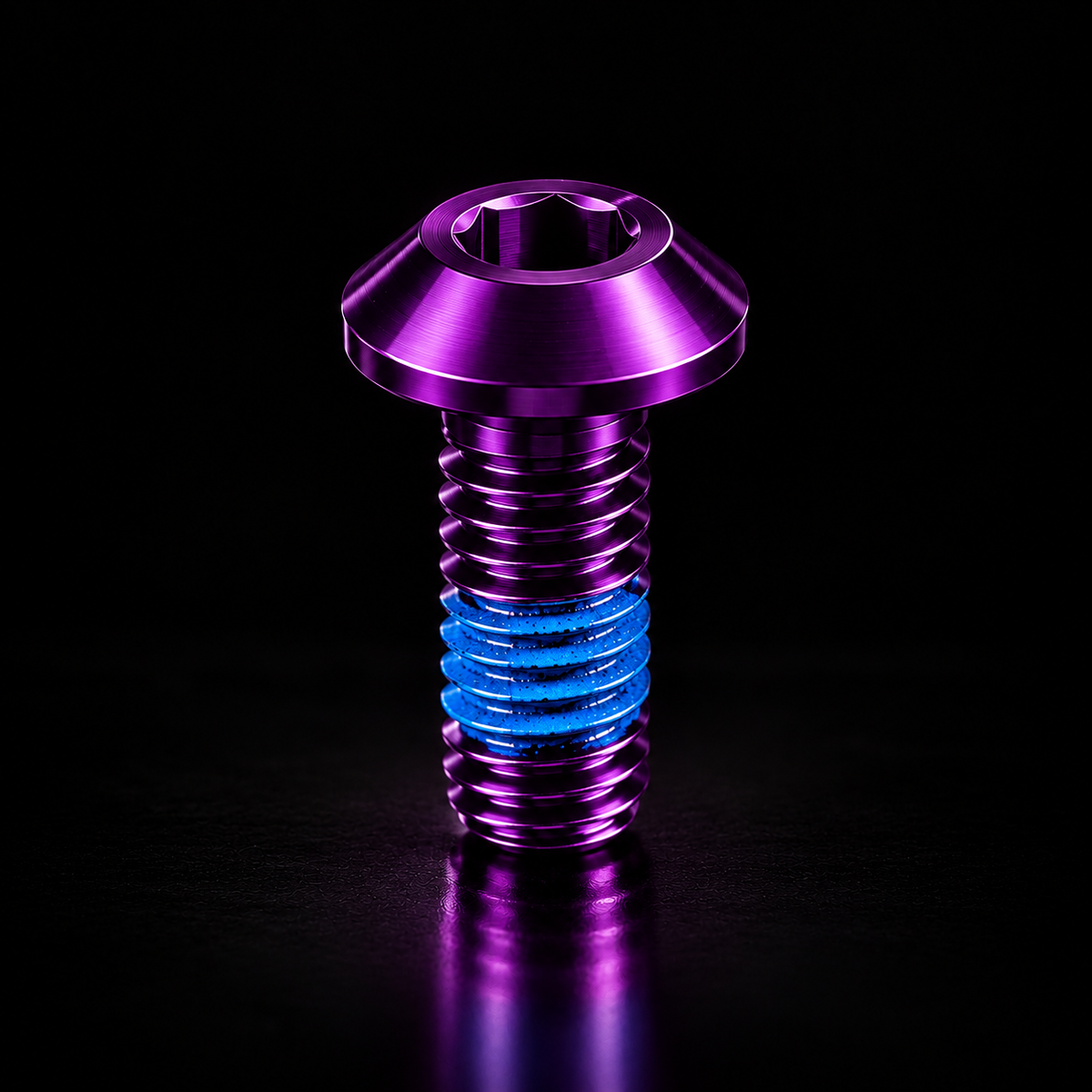 Colored Brake Rotor Bolts - Anodized Disc Screws Set