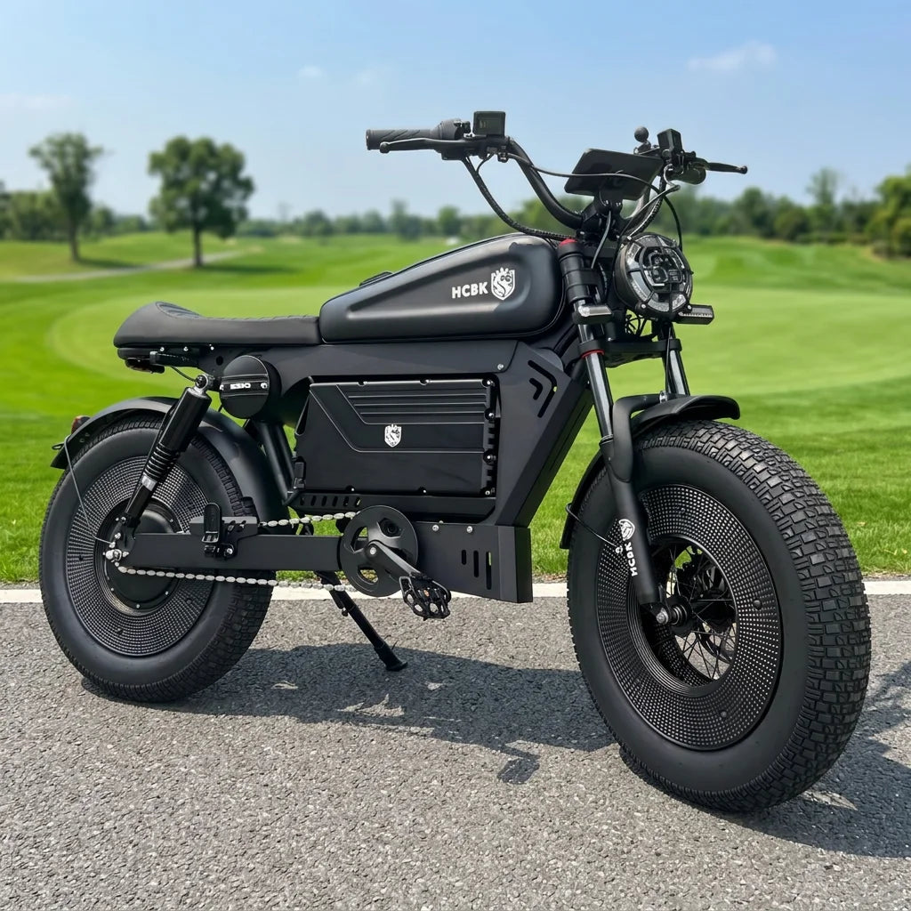 "60V50Ah Lithium Battery Electric Bicycle with Air Suspension Integrated Battery & Rear Hub Motor (Aluminum Alloy Frame)"