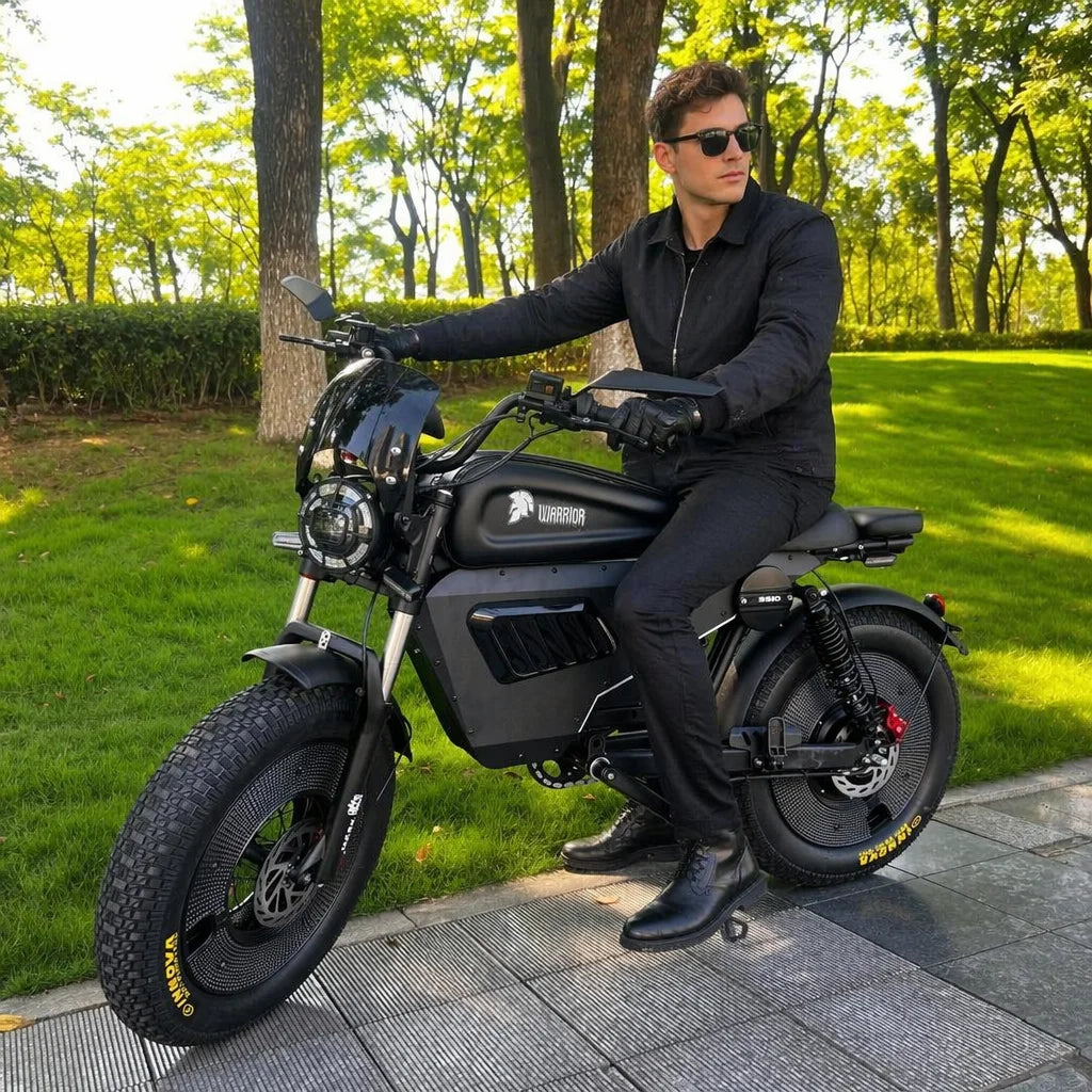 "60V50Ah Lithium Battery Electric Bicycle with Air Suspension Integrated Battery & Rear Hub Motor (Aluminum Alloy Frame)"