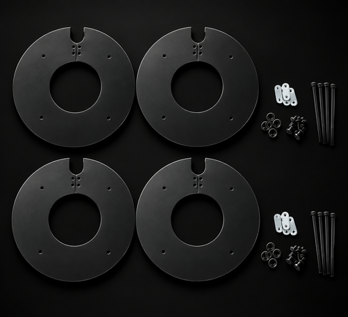 Blackout Fatbike Wheel Cover Set - 20 Inch