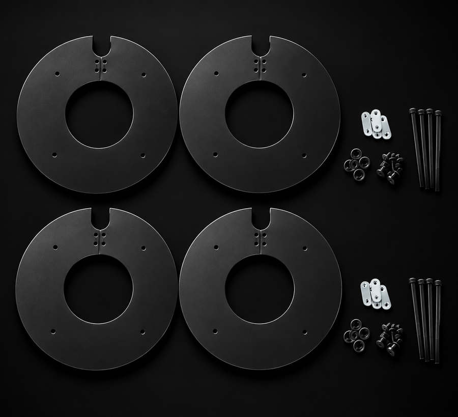 Blackout Fatbike Wheel Cover Set - 20 Inch