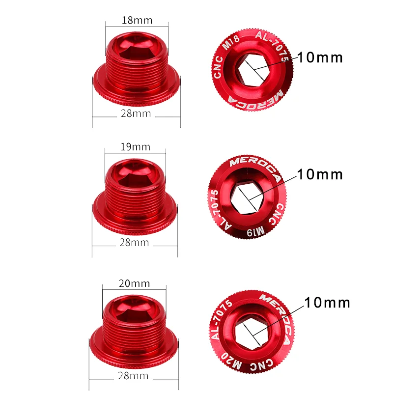 MEROCA Bicycle Crank Cap (Dropship)